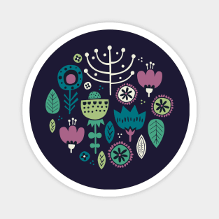 Wild Folk Floral Magnet